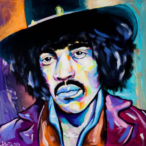 Jimi Hendrix_acrylic on canvas